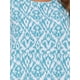 thumbnail image 5 of Vestido de verano sin mangas bohemio de estampado ikat para mujer, vestido midi casual de Día de la Madre con bolsillos, azul y verde, talla XL, 5 of 6
