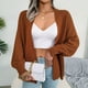 thumbnail image 2 of Women Cardigan, Comfortable Batwing Long Sleeve Teen Girl Sweater For Home, 2 of 8
