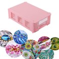 thumbnail image 2 of Caja Almacenamiento Herramientas Multifuncional Ensamblable para Accesorios Pintura Diamantes, 2 of 9