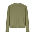 thumbnail image 6 of Women's Casual Long Sleeve Pullover Top Loose Fit Solid Color Tunic Shirt, 6 of 9