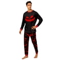 thumbnail image 2 of Racifhz Cozy Family Matching Halloween Pajamas Set Printed Long Sleeve Top and Pants Loungewear Festive Holiday Sleepwear Set Nightwear Cute Halloween Gifts for Mom Dad , Men Size:XXL, 2 of 6