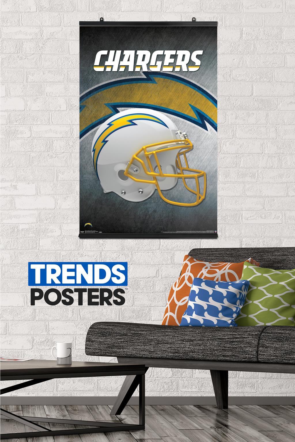 NFL Los Angeles Chargers - Helmet 19 Wall Poster, 22.375" x 34"