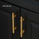 thumbnail image 4 of Solid Brass Knurling Patterned Cabinet T-Bar Extended Length 188mm, 4 of 5