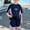 Navy, variant on Amidoa Boys Summer Outfits 2 Piece Cute Short Sleeve Top and Casual Shorts Kids Clothing Sets Gray Size 1