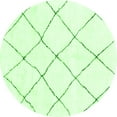 thumbnail image 1 of Ahgly Company Indoor Round Solid Green Modern Area Rugs, 3' Round, 1 of 4