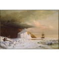 thumbnail image 2 of William Bradford 24x17 Gold Ornate Framed and Double Matted Museum Art Print Titled - An Arctic Summer- Boring Through the Pack in Melville Bay (1871), 2 of 4