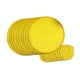 thumbnail image 5 of 10x Abanico plegable portátil de poliéster redondo de verano con disco volador para publicidad Amarillo, 5 of 9