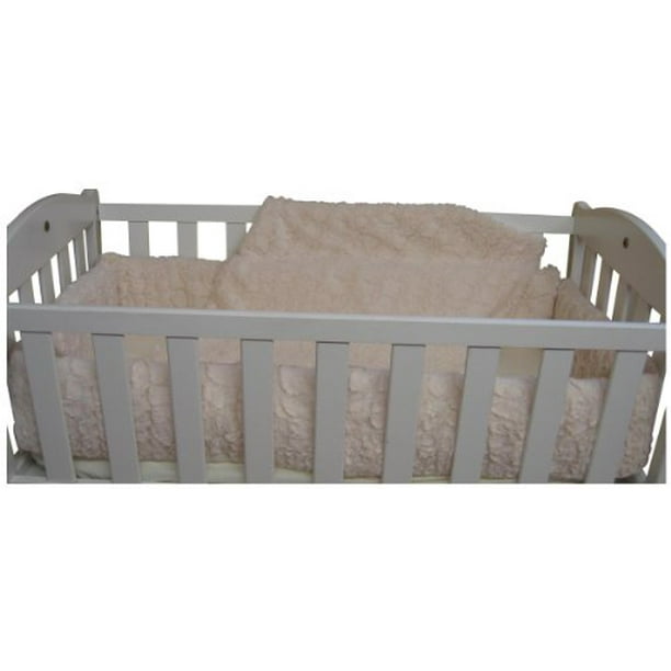 Baby Doll Bedding Sherling Cradle Bedding Set, Ivory