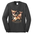 thumbnail image 2 of Wild Bobby, If It's Not a Chihuahua It's Just a Dog Gift, Men Long Sleeve Shirt, Charcoal, X-Large, 2 of 4