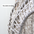 thumbnail image 7 of Double Seats Outdoor Wicker Swing with Beige Cushion & Frame Wicker Seating, 7 of 7