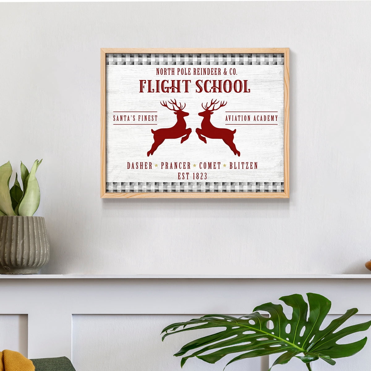 Flight School by Natalie Carpentieri - Restickable Framed Giclée Print