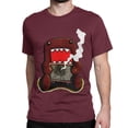 thumbnail image 1 of Camiseta Domo Kun para hombre y mujer, de algodón, con cuello redondo, animación, dibujos animados, color marrón, Domo, manga corta, talla grande, 1 of 7