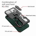 thumbnail image 2 of Dteck Case for Apple iPhone 14 Pro Max Dual-Layer TPU+PC Shockproof Heavy Armor with Belt Clip Anti-Drop Shock Absorption Cover with Metal Back Clip, Darkgreen, 2 of 8