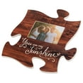 thumbnail image 3 of You Are My Sunshine Brown Distressed Wood Look 4 x 6 Wood Puzzle Wall Plaque Photo Frame, 3 of 4