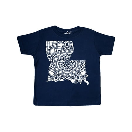 

Inktastic Louisiana Silhouette Mandala Gift Toddler Boy or Toddler Girl T-Shirt