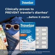 TRAVELAN Anti Diarrhea Travel Medicine for Gas Relief, Bloating, Cramping and Digestive Support, Natural Colostrum Dietary and Immune Support Supplement, Blister Pack for Travel, 30 Pills