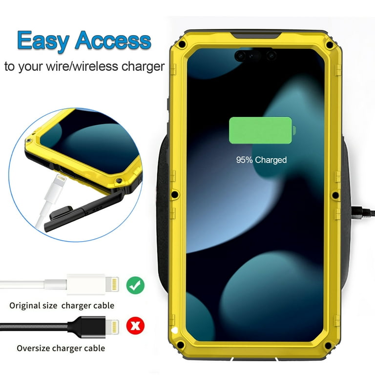 Allytech iPhone 14 Pro Max Waterproof Case with Build in