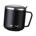 thumbnail image 2 of Tazas De Café De Acero Inoxidable 5x304, Taza Para Beber Sellada, Taza De Agua De 400ml Para El Hogar, Color Negro, 2 of 8