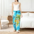 thumbnail image 6 of Lsque World Map With Animals Landmarks Print Women's Pajama Pants, Lounge Pant - Comfortable Home Wear,Elastic Waistband, Stylish Design-XX-Large, 6 of 9