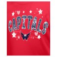 thumbnail image 6 of Girl's Youth New Era  Red Washington Capitals Flip Sequin T-Shirt, 6 of 6