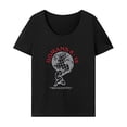 thumbnail image 1 of Camiseta de mujer de verano Tops Trajes Camisa de cuello redondo de ajuste regular para mochilero L, 1 of 7