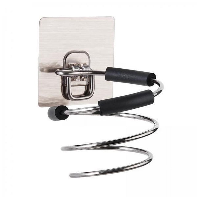 Soporte para secador de pelo,Soporte para secador de pelo para baño,organizador para el hogar,Estante para secador de pelo de acero inoxidable sin perforaciones,Organizador de herramientas