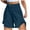 Navy, variant on fatyb Women's Casual Shorts Smocked High Waist Wide Leg Shorts Ruffle Hem Loose Summer Beach Shorts