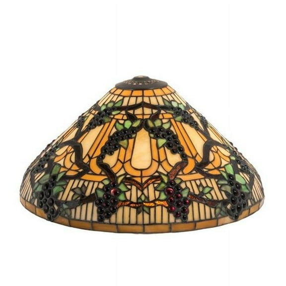 Meyda 48545 16 in. Wide Jeweled Grape Shade