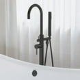 thumbnail image 2 of Ivy Freestanding Bathtub Faucet in Matte Black, 2 of 11