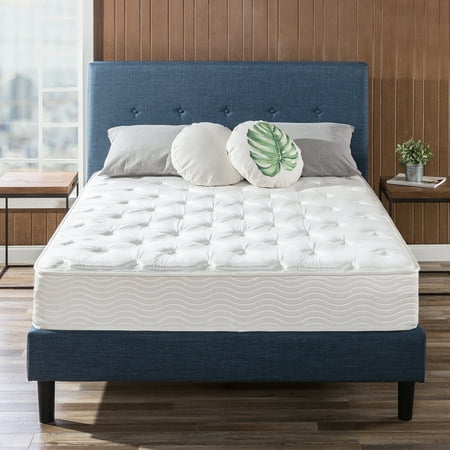 Hybrid Tea Collection - Slumber 1 - 10 Inch by Zinus Spring Support Mattress with Green Tea Foam Comfort Layer