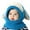 Blue, variant on QQAMB Baby Girls Boys Winter Hat Scarf Earflap Hoodie Scarves Skull Cap
