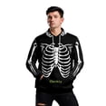 thumbnail image 2 of Sudaderas con capucha de esqueleto Y2K Unisex, sudadera de Cosplay de Halloween, suéter divertido con bolsillo, capucha informal, ropa de calle, 2 of 3