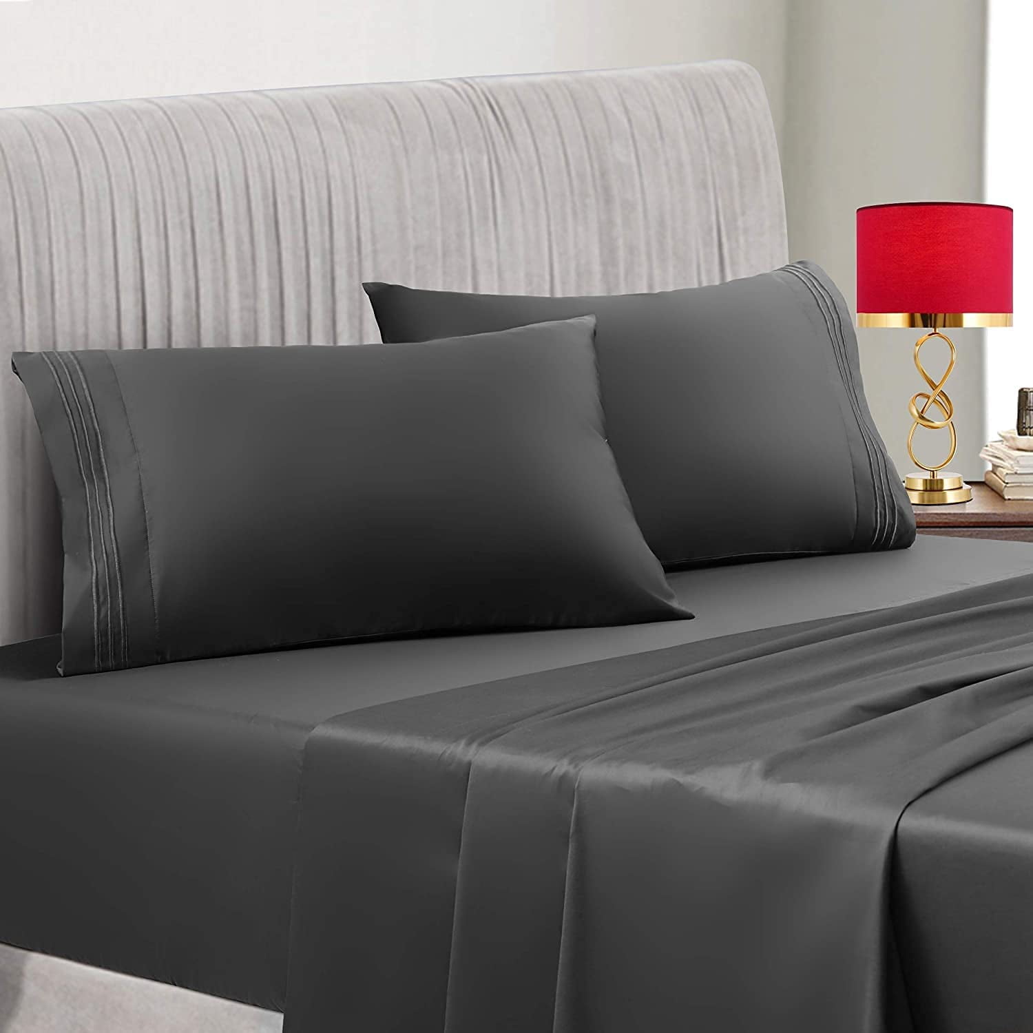 400TC 100 Cotton Sheets White LongStaple Cotton Twin Sheets Set