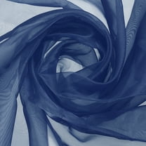 Iridescent Sheer Organza Fabric, 2 Yards x 59 Inches Solid Shiny Fabric for Wedding, Curtains, Costume, Photography Background, Navy Blue