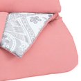 thumbnail image 4 of Benjara BM226589 Ensemble de Couette Réversible en Tissu avec 1 Faux Volants&44; Rose - Taille Réelle, 4 of 5