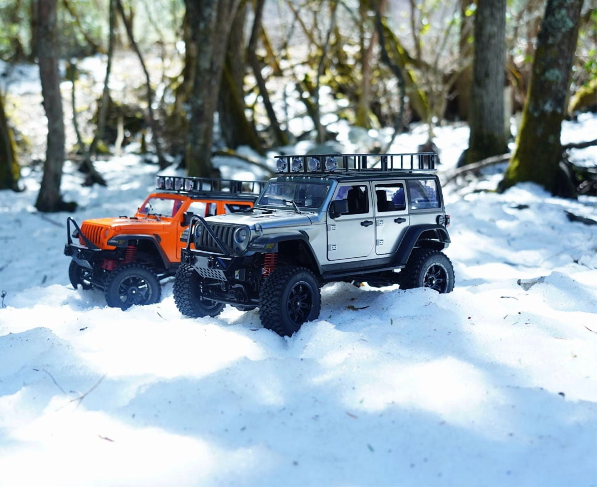 MN128 1/12 RC Car 4WD Crawler 2.4G Remote Control LED Light 4X4 Off Road Climbing Car RC Crawler Gift for Adults Black