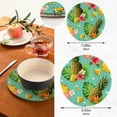 thumbnail image 3 of Pineapple 2 Pack Pot Holders Trivets, Heat Resistant Hot Pads for Kitchen Table Decoration Trivets for Hot Dishes/Pot/Bowl/Teapot/Hot Pot Holders, 7" + 9.45", 3 of 7
