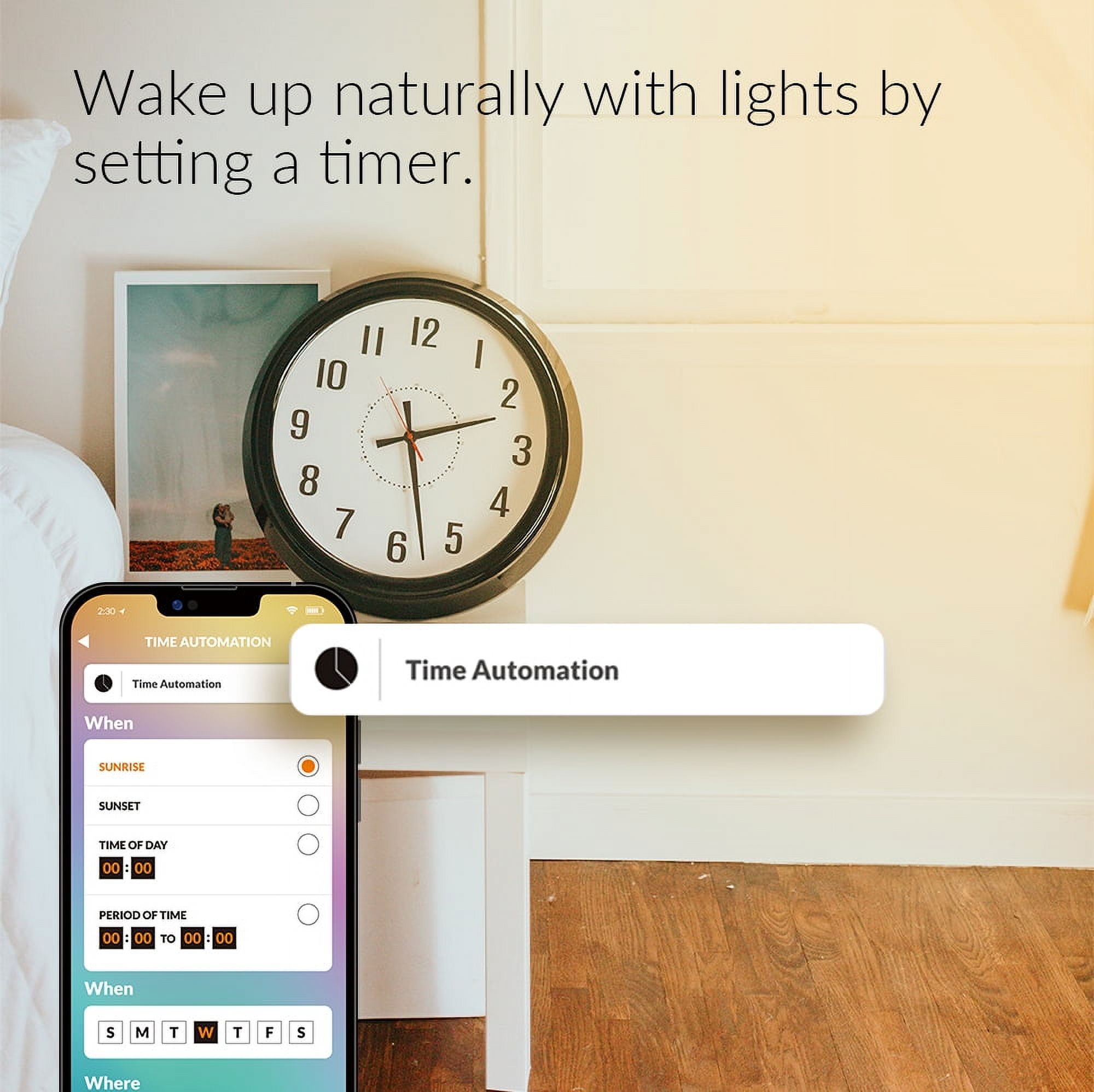 AduroSmart ERIA Colors and White Shades Smart A19 Starter Kit, 60W Equivalent, Hub Included, 2 Bulbs