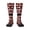 1 Black, variant on Knee High Socks for Women Canada Flag Pattern Long Tube Sock Uniform Socks