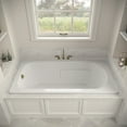thumbnail image 3 of Streamline N-4320-745-PBR 72 in. x 36 in. Acrylic Soaking Drop-In Bathtub in Glossy White, With External Drain in Polished Brass, 3 of 11