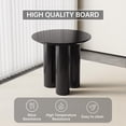 thumbnail image 4 of QEZEOM Round Dining Table 30", Modern Black Kitchen Table, Small Indoor Table for Dining Room, Kitchen, Bar, Living Room, Home Office, 4 of 7
