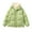 Green, variant on Men's Solid Color Mock Layered Hooded Jacket with Drawstring, Pockets, and Quilted Lining