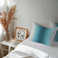 thumbnail image 6 of Teal Green Grey Ombre Lumbar Pillow Covers 20x12 Inch Set of 2, Modern Abstract Art Gradient Waterproof Outdoor Pillow Covers, Decorative Cushion Pillowcases for Couch, Sofa, Bed, Garden, Patio, 6 of 9