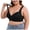 Black, variant on Bras for Women Front Closure Bras Plus Size Seamless Wireless Comfort Bralettes Full Coverage Bras No Underwire(Black,48F)