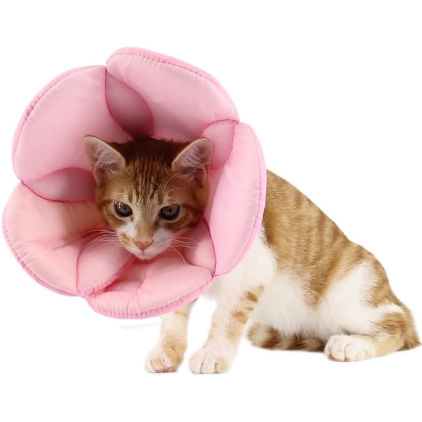 Collar electrónico para mascotas, estilo isabelino, cono de recuperación para gatos y perros pequeños, suave, transpirable y con borde fácil de limpiar (XL)