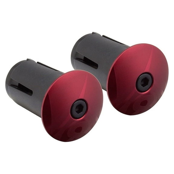 Origin8 Alloy Locking Bar End Plugs Locking Anodized Red