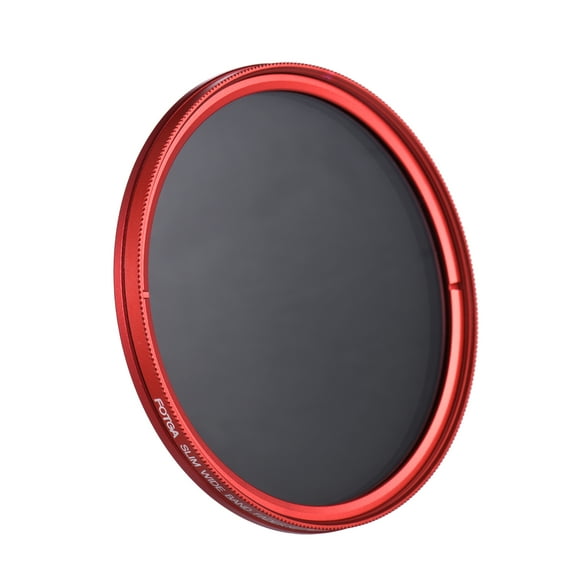 FOTGA 67mm Fader Mince Filtre Variable Densité Neutre ND2 à ND400 Rouge Remplacement pour Caméra Nikon DSLR