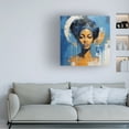 thumbnail image 2 of Canvas Wall Art - Ray Heere 'Colorful Model 12' Wall Art for Living Room, Bedroom, or Office DÃ©cor by Trademark Fine Art - 18 x 18 Inches, 2 of 4