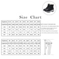 thumbnail image 5 of Botas de nieve cálidas con forro de piel sintética para mujer, zapatos con cordones antideslizantes de invierno, botines, 5 of 5