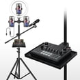 thumbnail image 2 of Huhudde Ergonomic ABS Phone Holder Stand Tripod with Detachable Tray and Height Adjustment for Content Creation Studio Streaming, 2 of 9